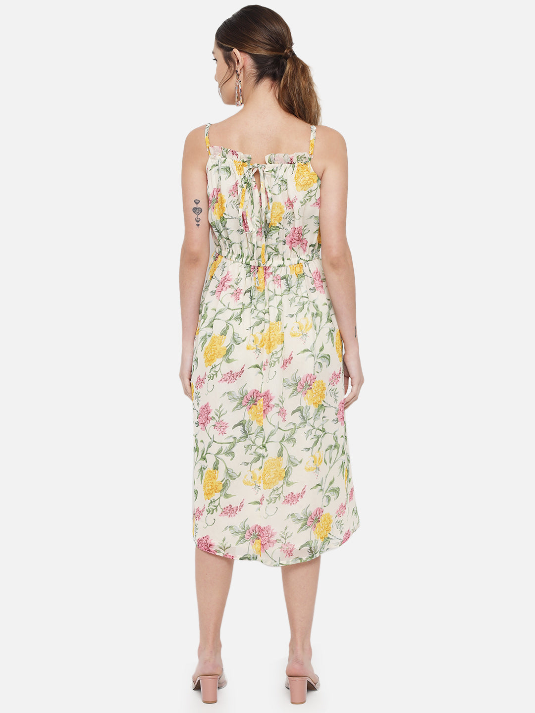 Multicolor Floral Sleeveless Dress for Women