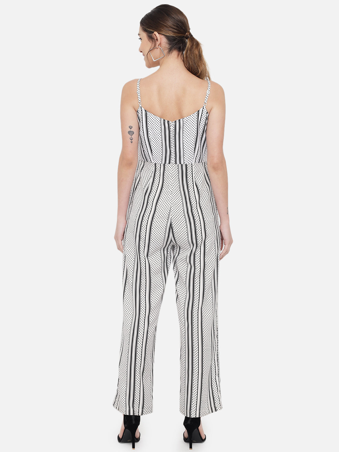 Polka Dot Sleeveless Jumpsuit for Women