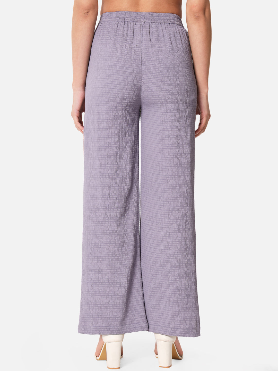 Purple Straight Palazzo for Women