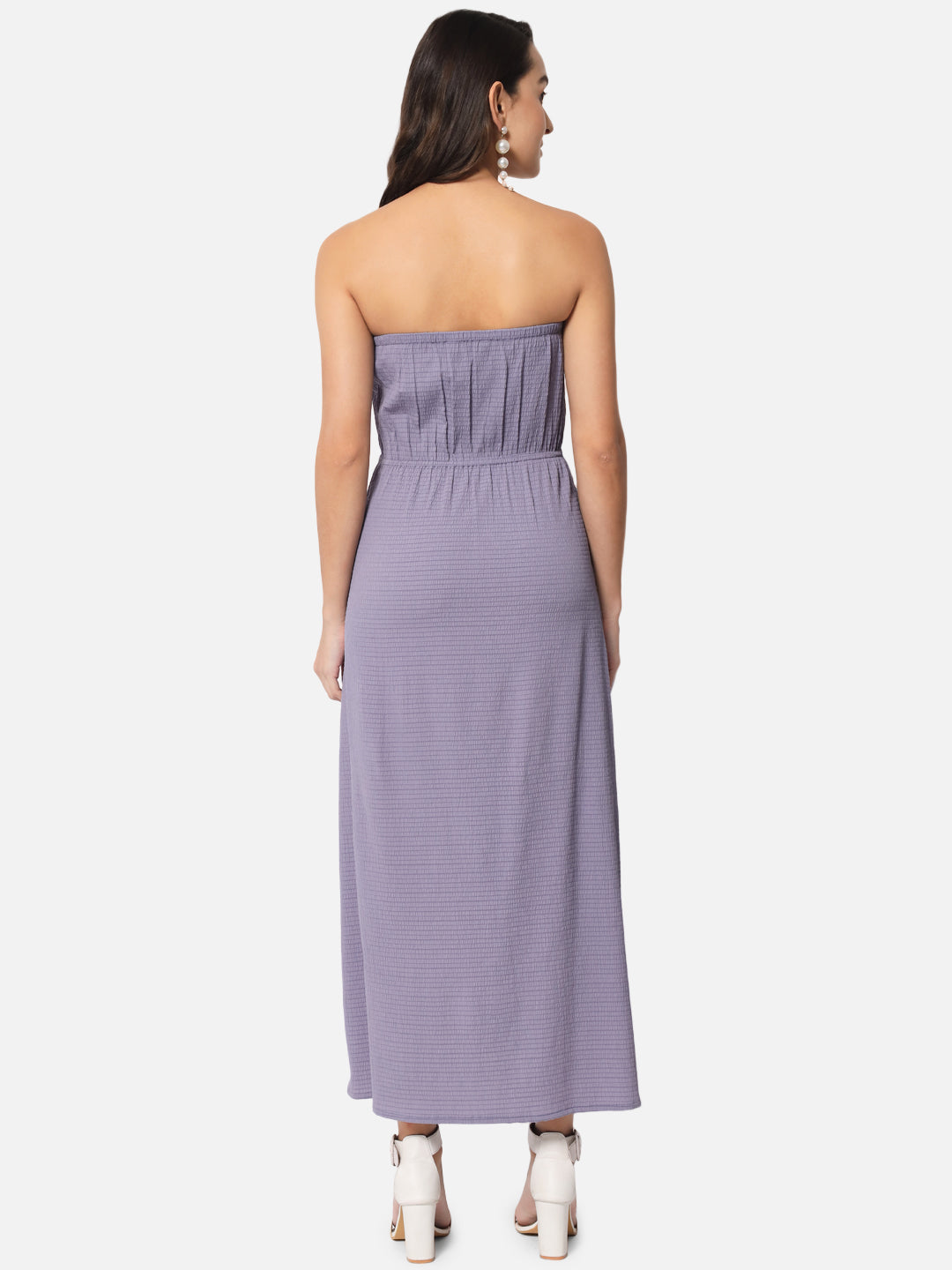 Solid Sleeveless Tube Dress for Women