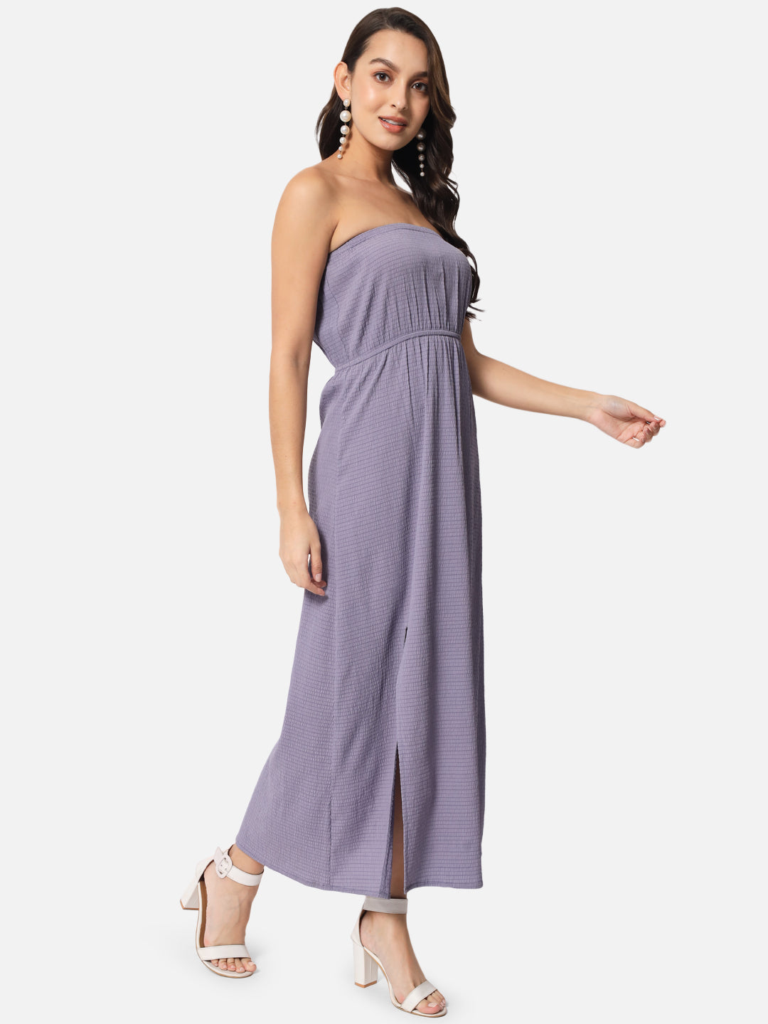 Solid Sleeveless Tube Dress for Women