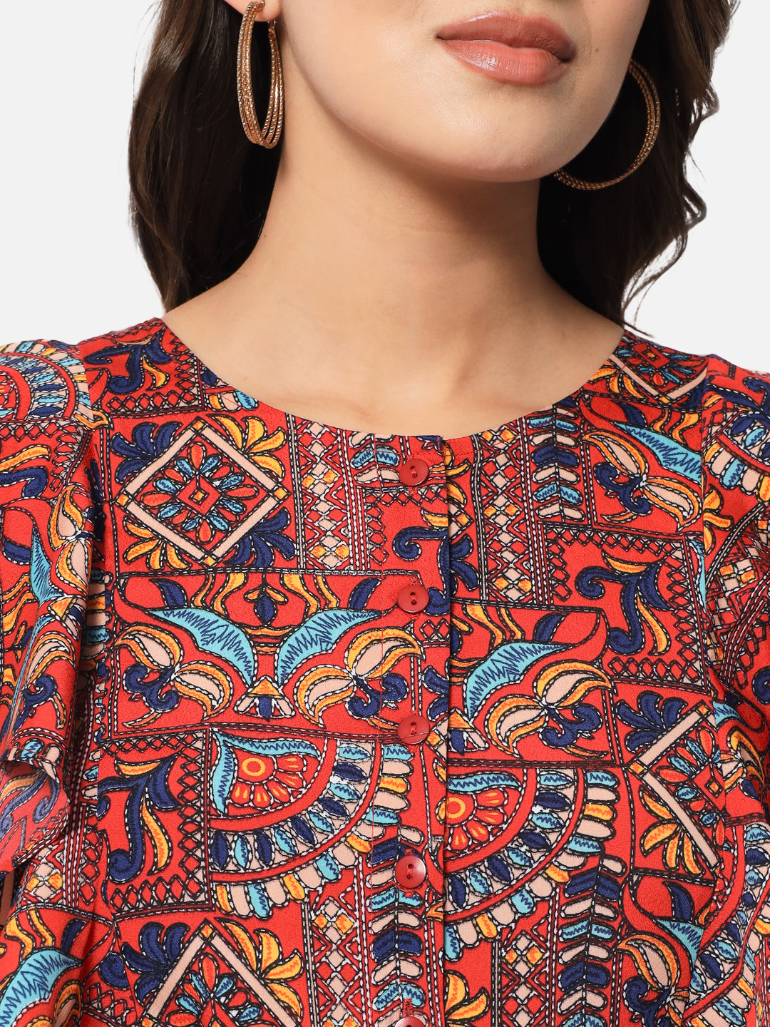 Multicolor Printed Sleeveless Jumpsuit for Women