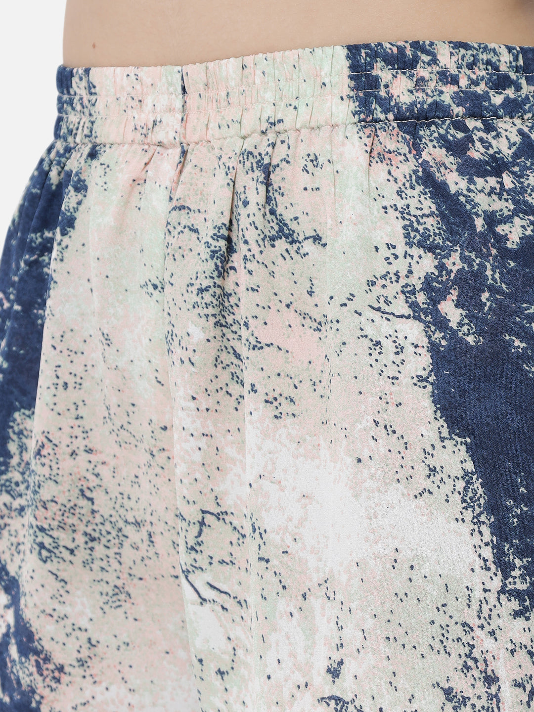 Tie-Dye Regular Fit Straight Palazzo for Women