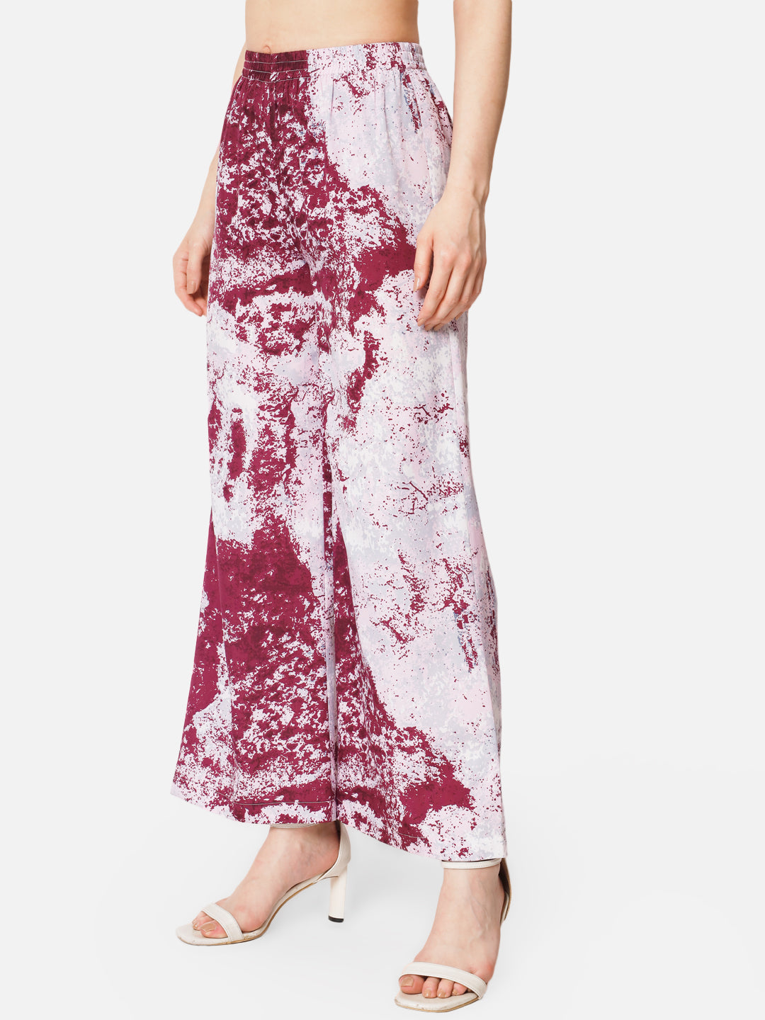 Tie-Dye Regular Fit Straight Palazzo for Women