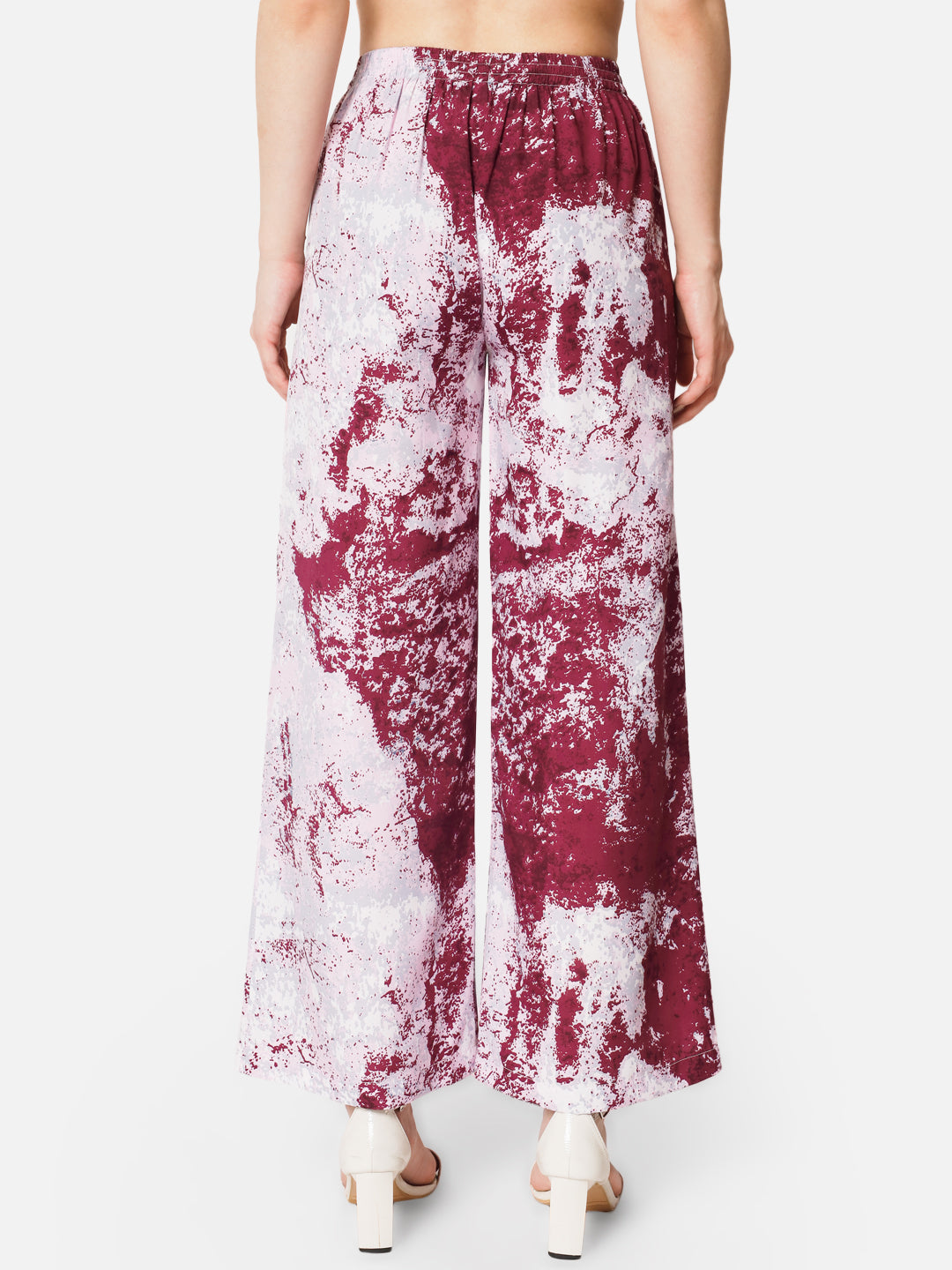 Tie-Dye Regular Fit Straight Palazzo for Women