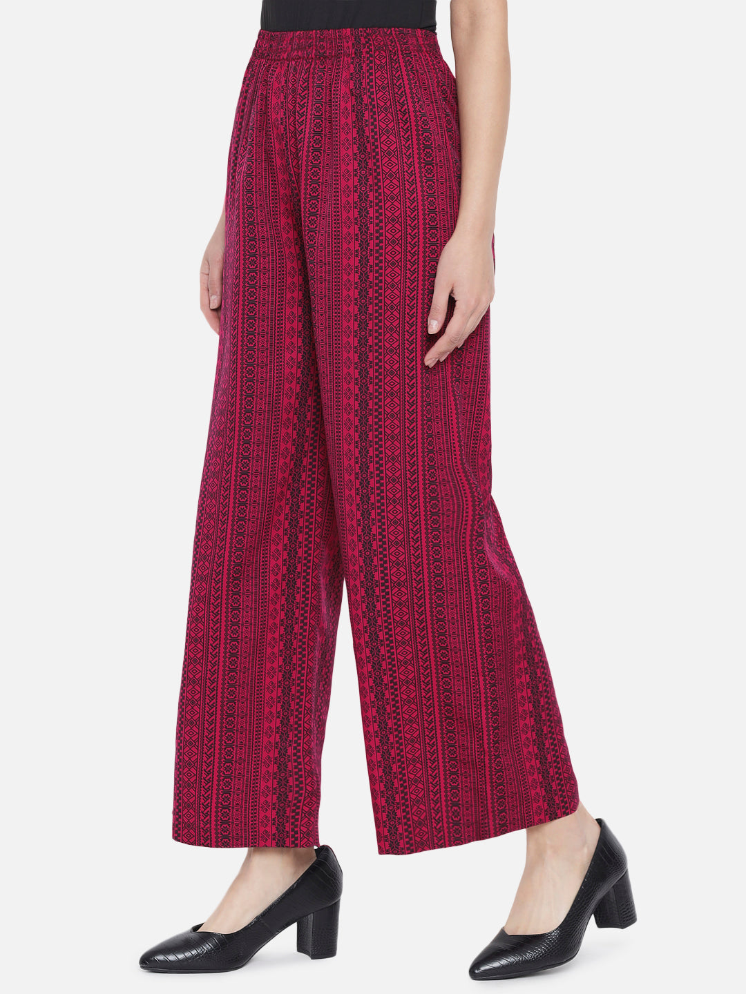 Printed Regular Fit Straight Palazzo for Women
