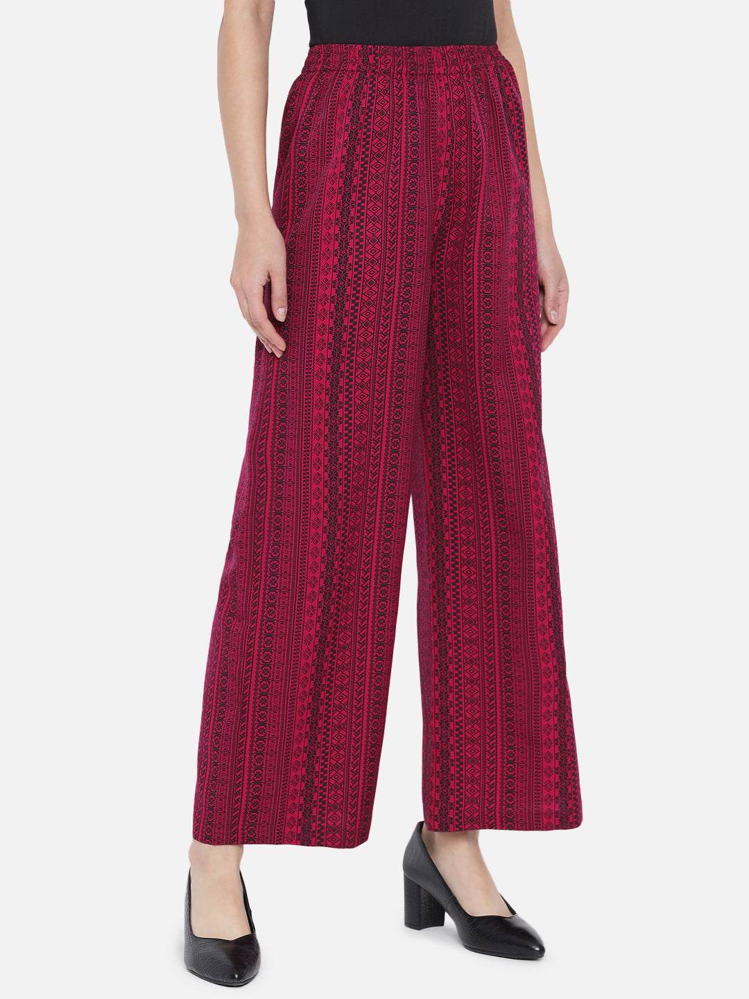 Printed Regular Fit Straight Palazzo for Women