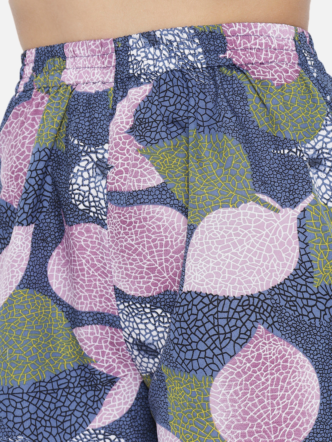 Multicolor Leaf Print Regular Fit Straight Palazzo for Women