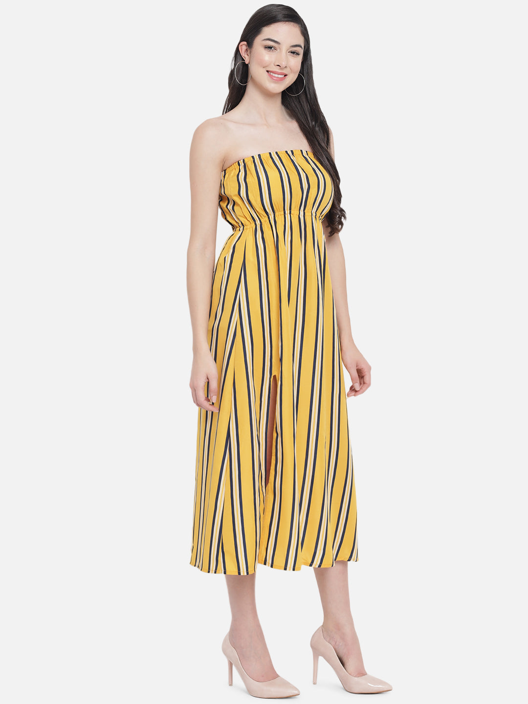 Stripes Sleeveless Tube Dress for Women