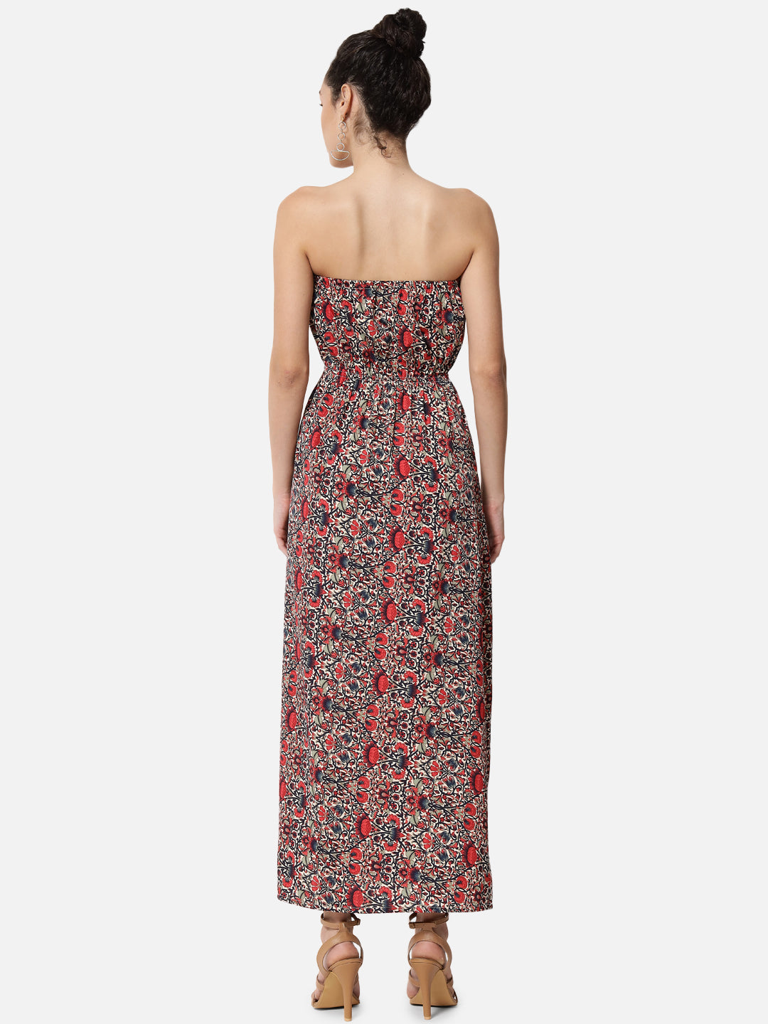 Floral Sleeveless Tube Dress for Women