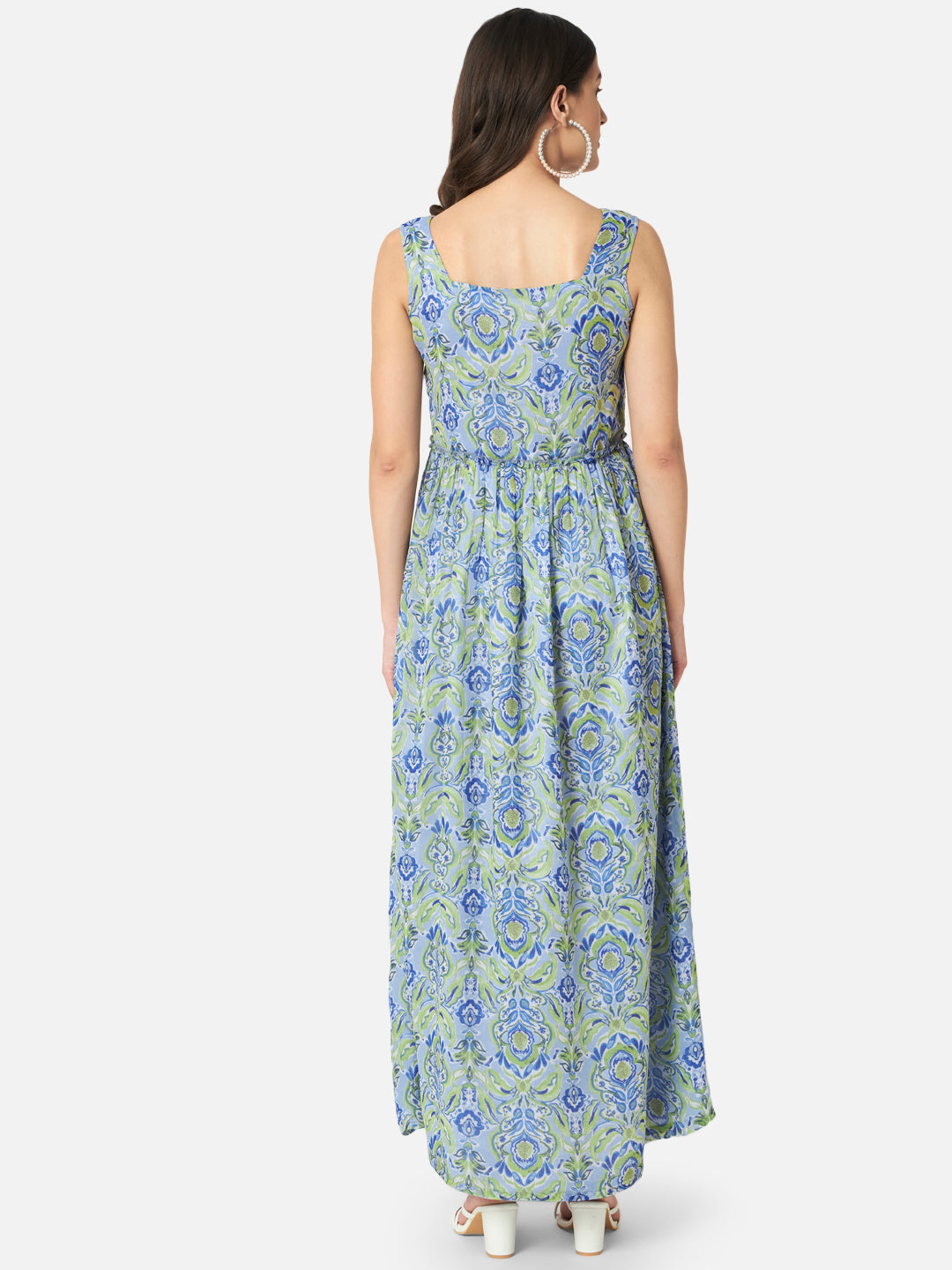 Multicolor Floral Sleeveless Dress for Women