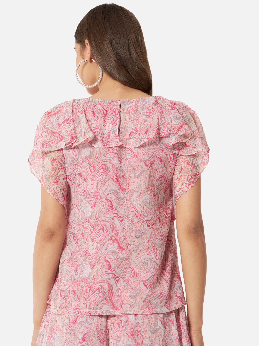 Pink Tie-Dye Sleeveless Top for Women