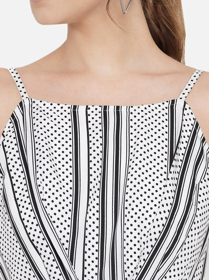 Polka Dot Sleeveless Jumpsuit for Women