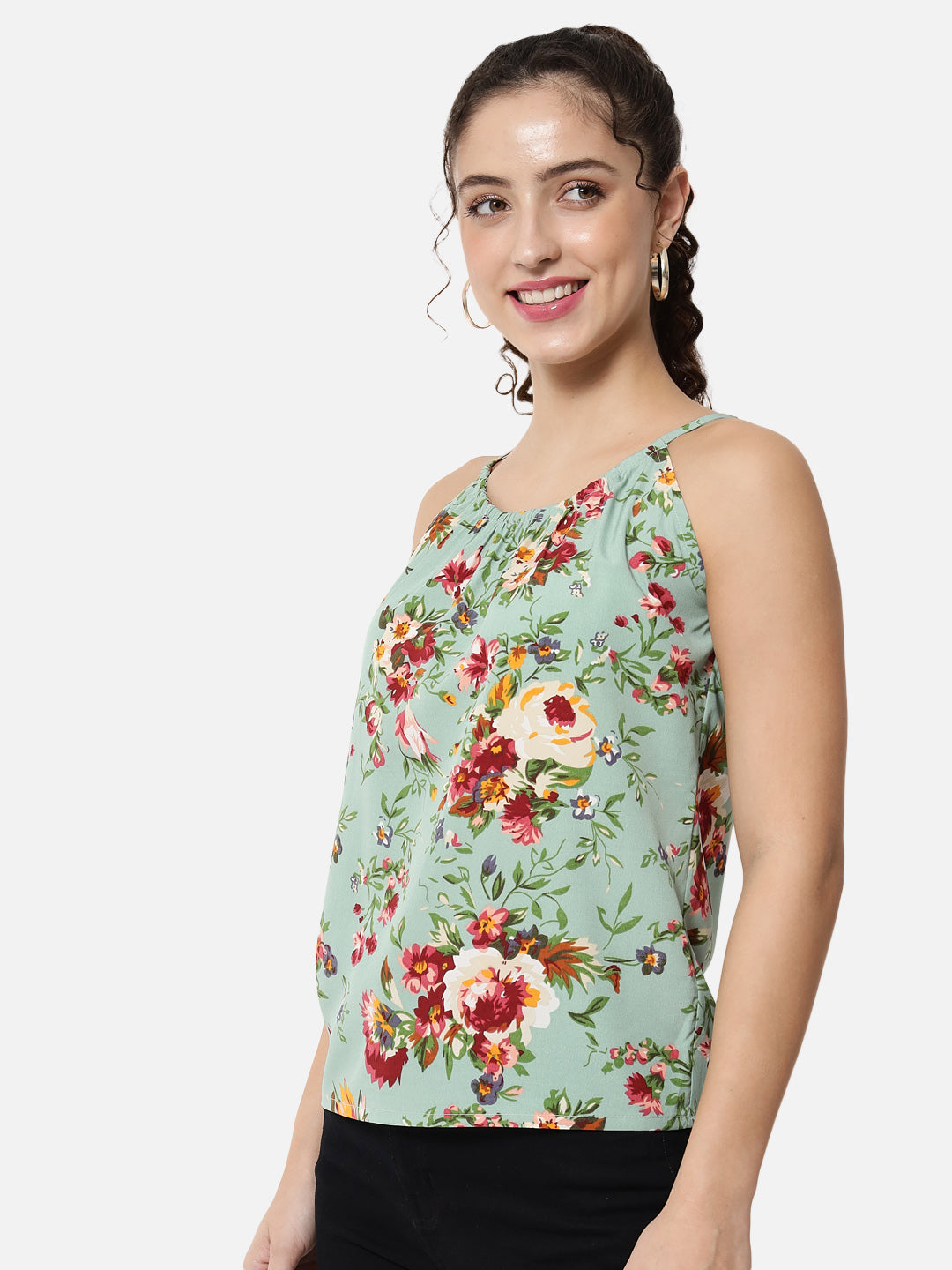Multicolor Floral Sleeveless Top for Women