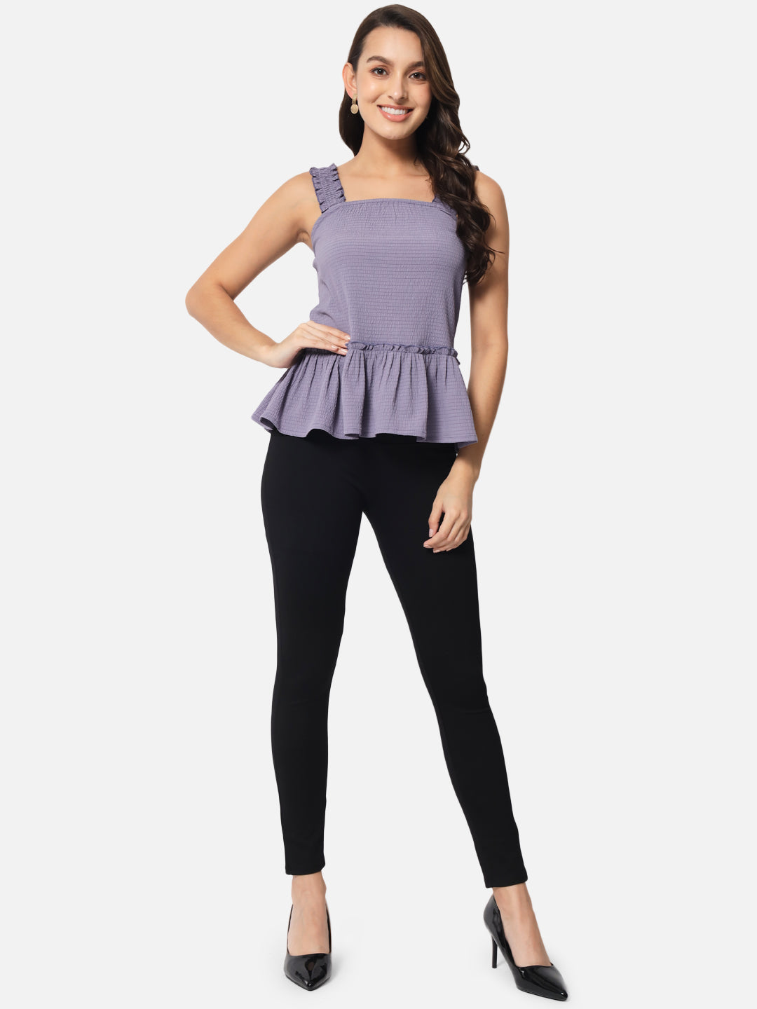 Purple Sleeveless Top for Women
