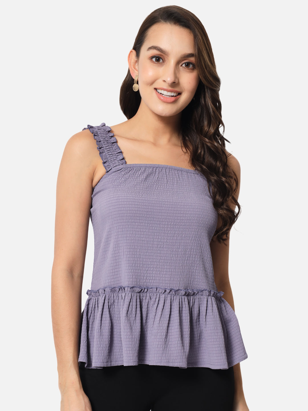 Purple Sleeveless Top for Women