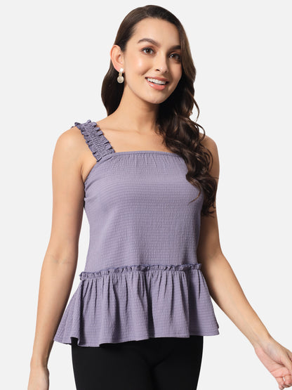Purple Sleeveless Top for Women