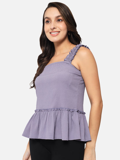 Purple Sleeveless Top for Women
