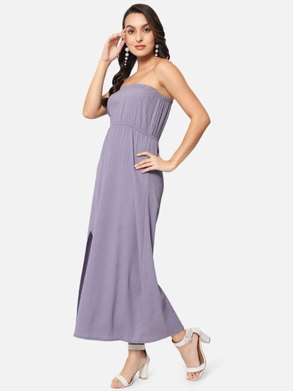 Solid Sleeveless Tube Dress for Women