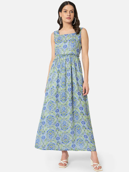 Multicolor Floral Sleeveless Dress for Women