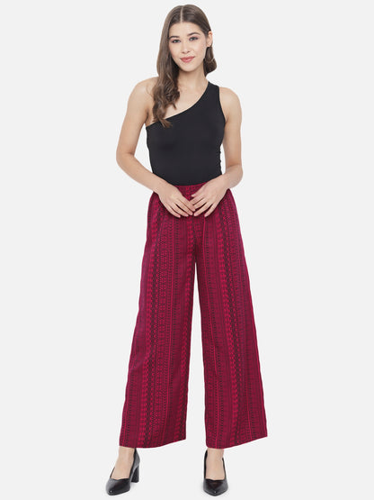 Printed Regular Fit Straight Palazzo for Women