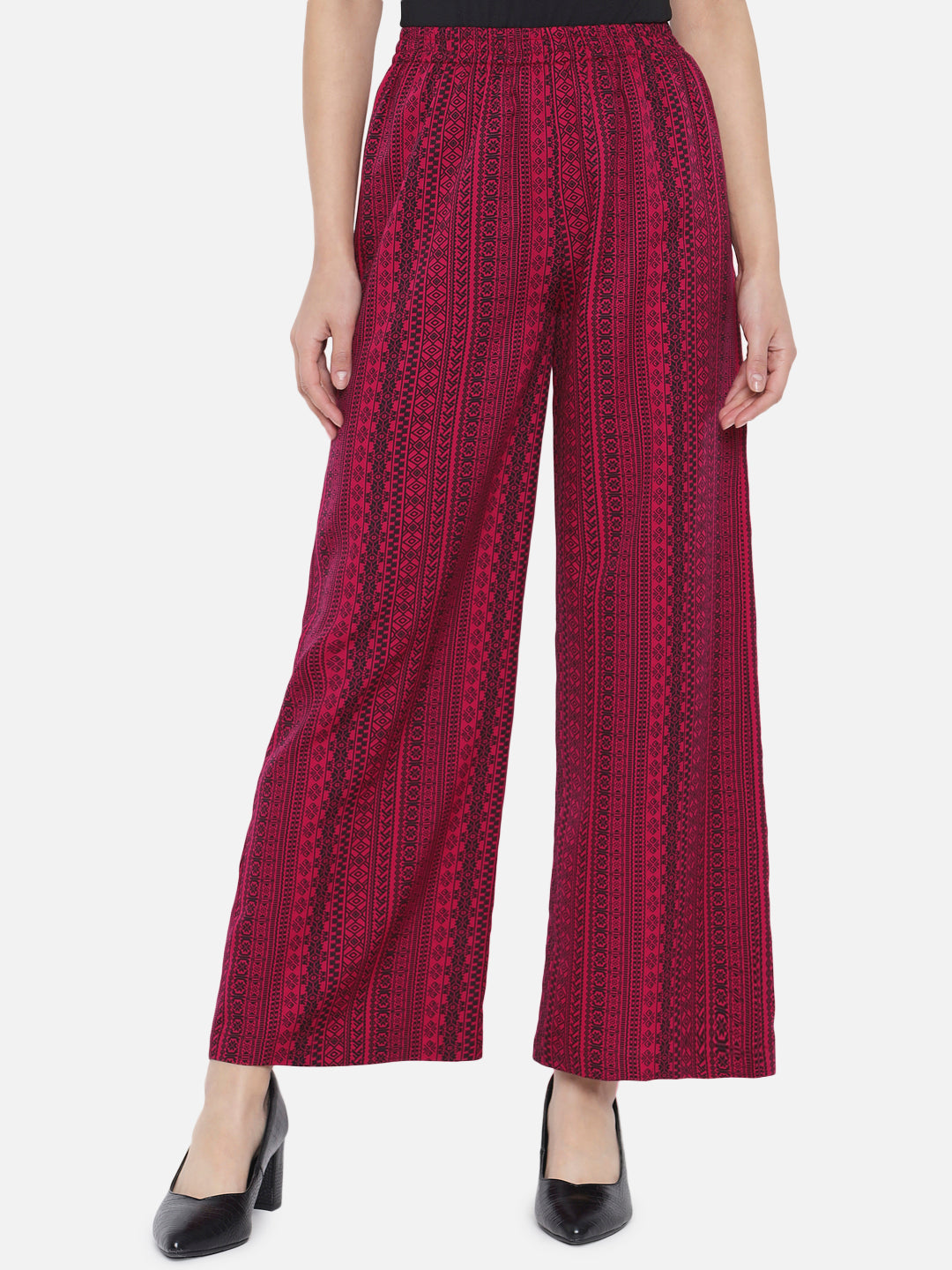 Printed Regular Fit Straight Palazzo for Women