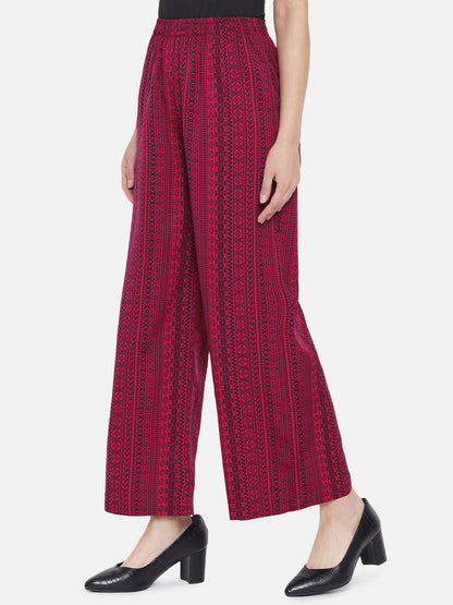 Printed Regular Fit Straight Palazzo for Women
