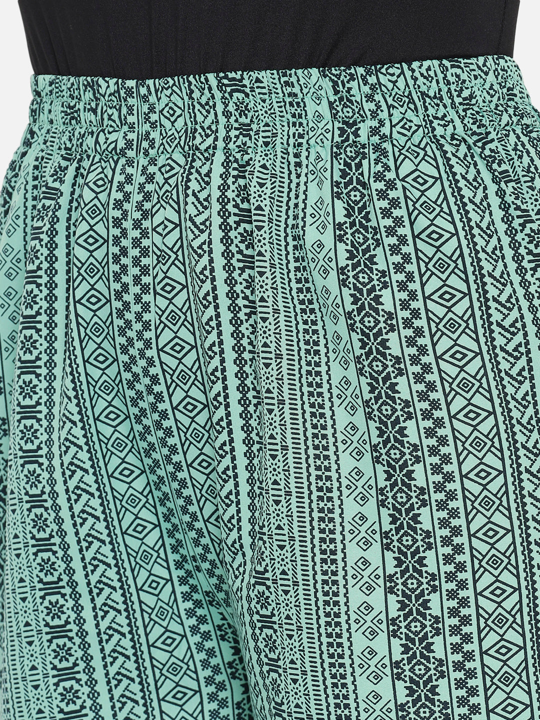 Multicolor Floral Regular Fit Straight Palazzo for Women