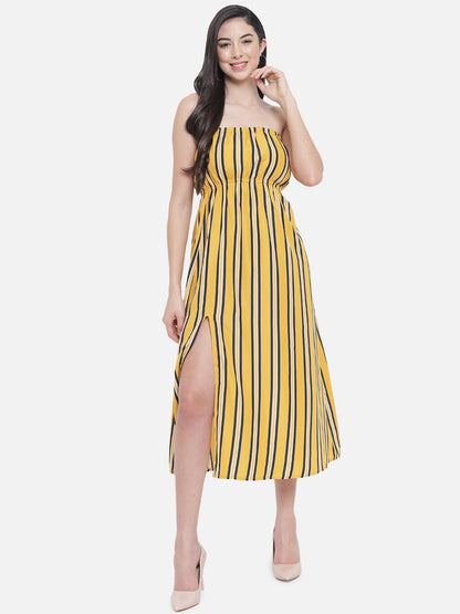 Stripes Sleeveless Tube Dress for Women
