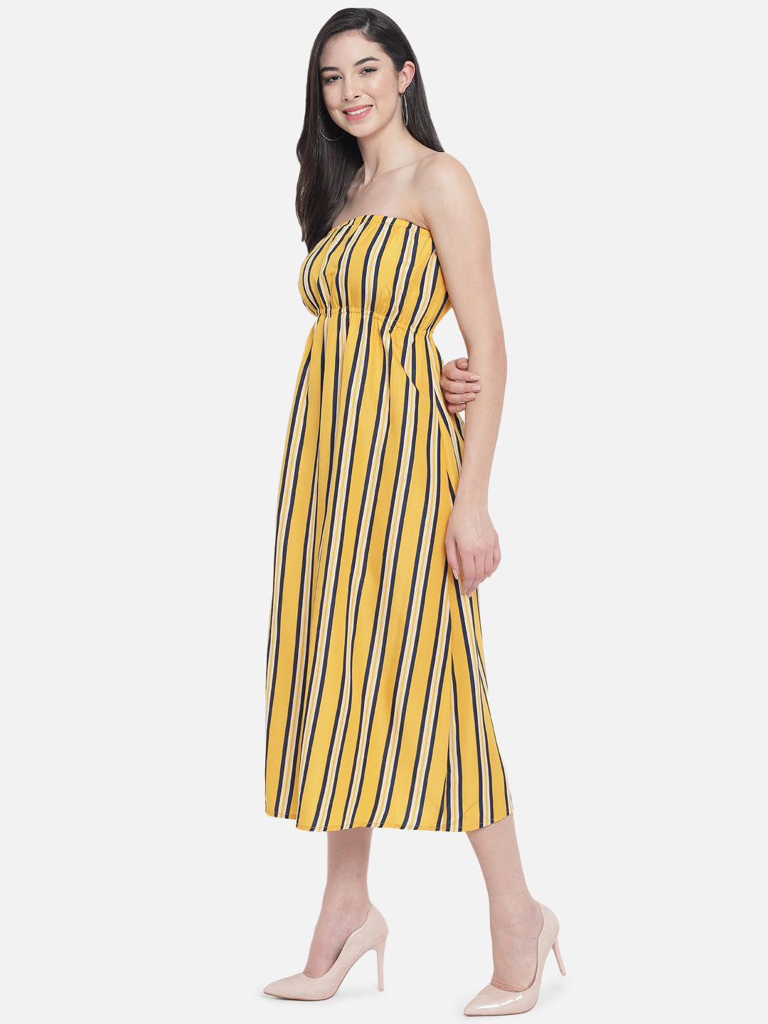 Stripes Sleeveless Tube Dress for Women