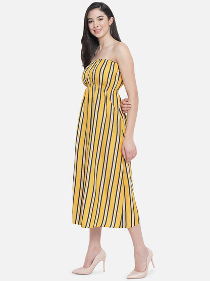 Stripes Sleeveless Tube Dress for Women