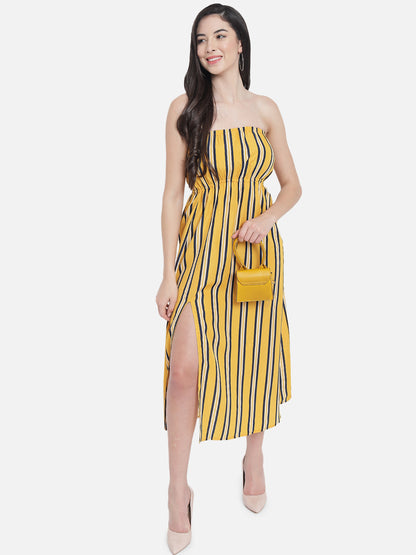 Stripes Sleeveless Tube Dress for Women