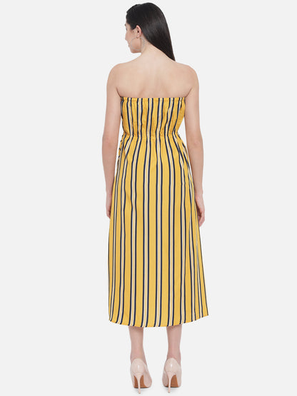 Stripes Sleeveless Tube Dress for Women