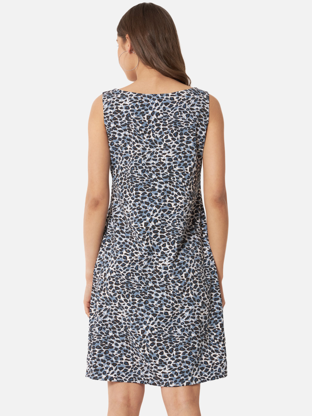 Tiger Printed Sleeveless Bodycon Dress for Women