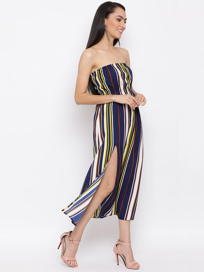 Stripes Sleeveless Tube Dress for Women