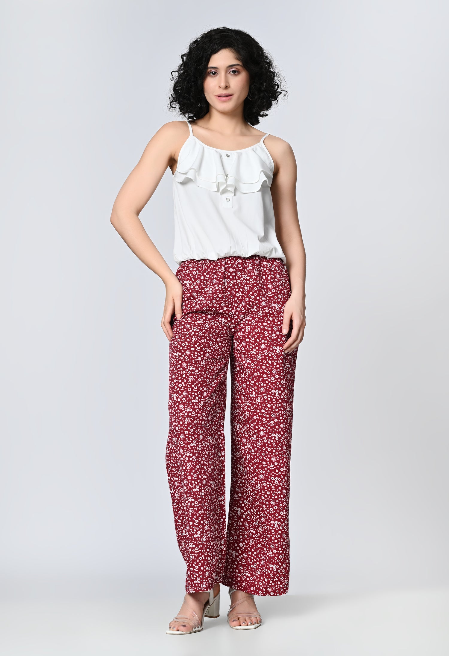 Solid White Sleeveless Top for Women